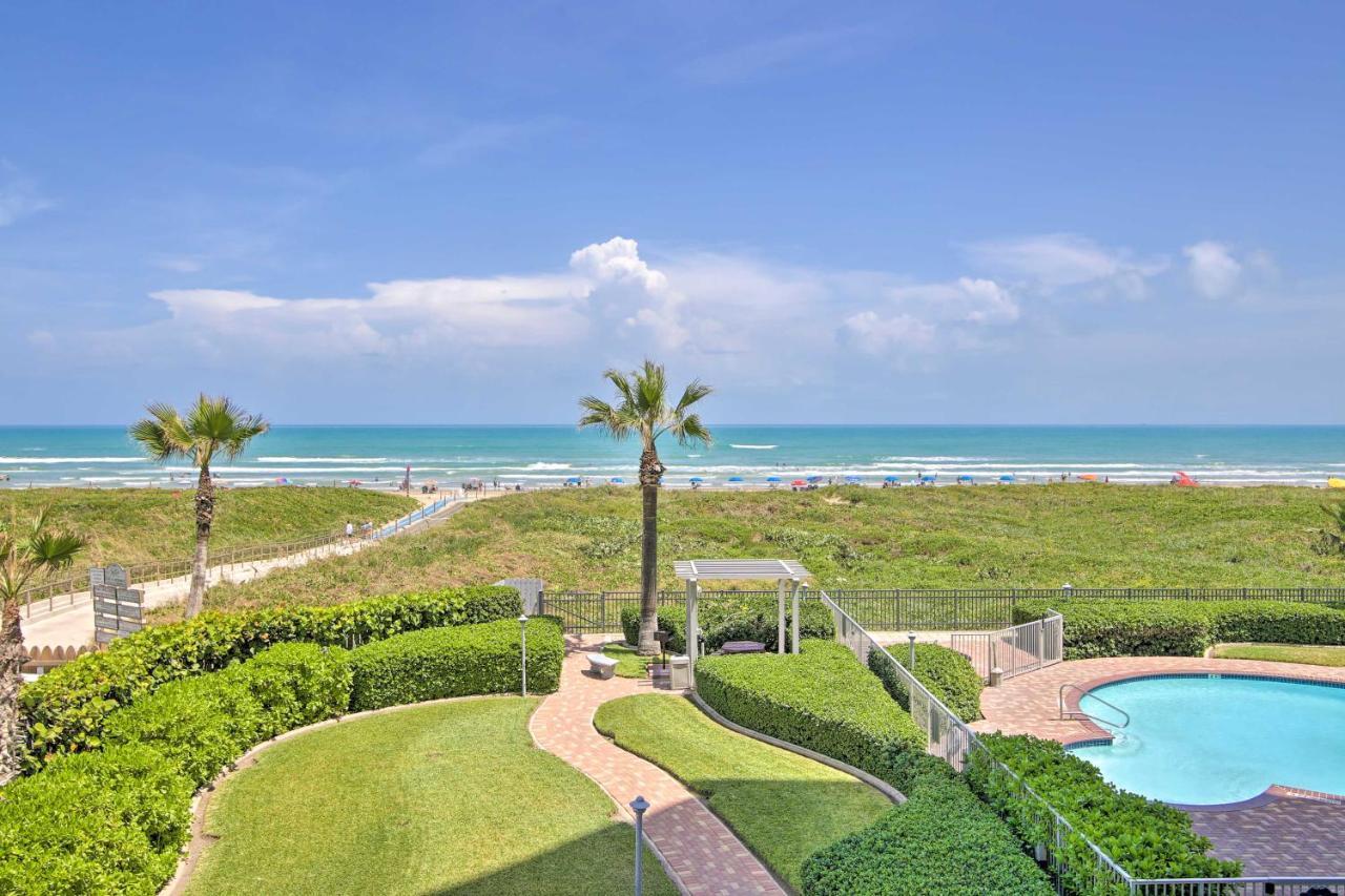 Sunny Oceanfront Condo On South Padre Island Beach Exterior foto